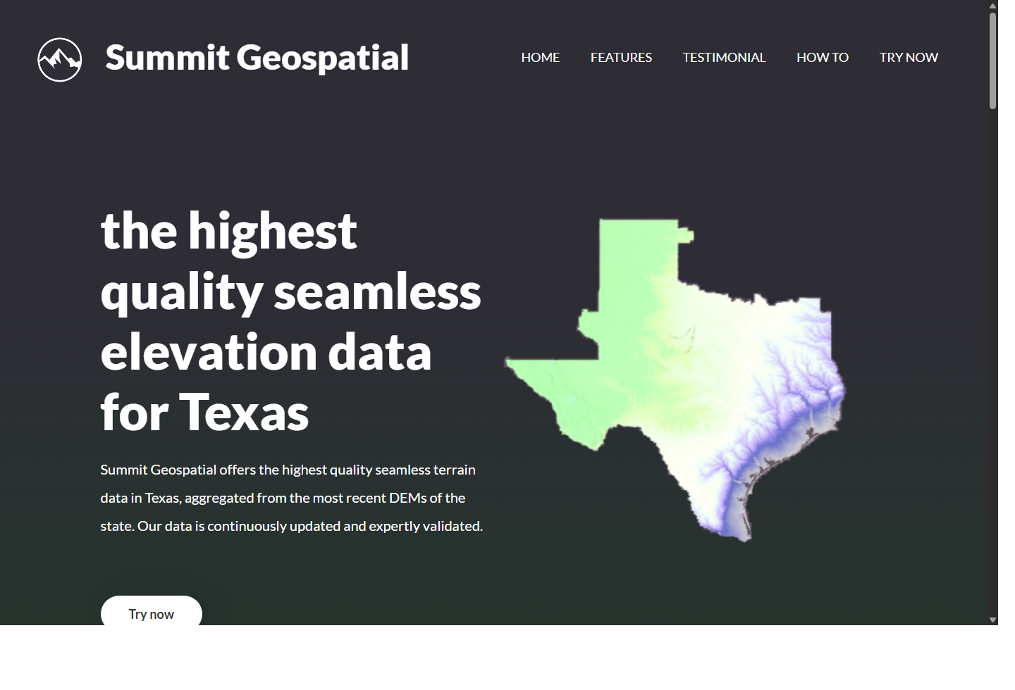 Summit Geospatial site screenshot